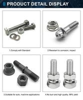 OEM ODM vis hexagonales personnalisées en acier inoxydable boulon et écrou M2 M5 6Mm M20 boulon à tête hexagonale