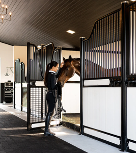 Attrezzatura completa per l'<span class=keywords><strong>allevamento</strong></span> di <span class=keywords><strong>cavalli</strong></span> pannello in legno di bambù 20mm telaio in acciaio zincato a caldo capannone per <span class=keywords><strong>cavalli</strong></span> portatile - Product Image 4