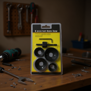 MNJ 6 Pcs Hole Saw Set 40 50 60 70 80 90 Mm For Metal Wood Drilling Tools - Product Image 2