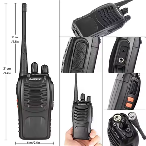 Walkie Talkie, Radio Portátil Analógica, Receptor Inalámbrico UHF de 400-480 MHz, Transceptor de Radioaficionado - Product Image 6