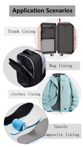 100% polyester tissu de velours <span class=keywords><strong>à</strong></span> séchage rapide bonne qualité pour sac bagages entoilage multi couleurs pour boîte <span class=keywords><strong>à</strong></span> <span class=keywords><strong>outils</strong></span> doublure tissu - Product Image 6
