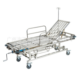 Carrito de Hospital de Acero Inoxidable L2040XW660XH500-800mm con 4 Ruedas, Diseño Industrial Duradero - Product Image 2