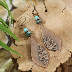 Bohemian Drop <b>Earrings</b> Alloy Antique Bronze Plated <b>Tassel</b> Women's Fashion Jewelry 2024 - Product Image 4