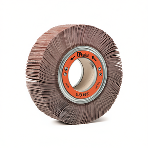 Meule abrasive à lamelles en tissu corindon 200x50x54 mm avec trou, grain 240 - Product Image 2