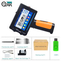 Impresora de inyección de tinta de tarjeta de identificación de PVC de mano inteligente de 12,7mm, pantalla resistiva de 4,3 pulgadas, tinta de secado rápido, tamaño pequeño, grado Manual, nueva impresora Tij