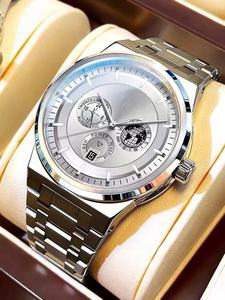 Montre-bracelet automatique mécanique pour homme, chronographe, verre saphir, mouvement en acier inoxydable, style sport et plongée, avec cadran en forme d'heure de Jaffa. - Product Image 2