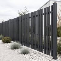 Balustrade de balcon verticale en alliage d'aluminium anti-escalade, finition élégante, revêtement poudré, pour jardin, installation murale, clôture de protection robuste