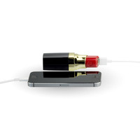 Cadeaux populaires pour filles, chargeur de batterie externe 2600 mAh, design moderne, portable, pratique, chargeur de batterie externe en forme de rouge à lèvres