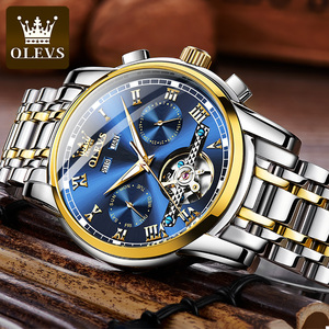 Olevs 6607 OEM Người Đàn Ông Của Cổ Tay Watch Thép Không Gỉ Skeleton Tourbillon Đồng Hồ Cơ Khí Không Thấm Nước Của Người Đàn Ông Đồng Hồ Tự Động - Product Image 2