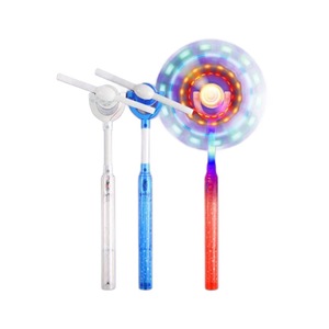 Led nhấp nháy ánh sáng lên đồ chơi cối xay gió cầu vồng quay cối xay gió <span class=keywords><strong>Stick</strong></span> Wand Toy LED giáng sinh đồ chơi - Product Image 2