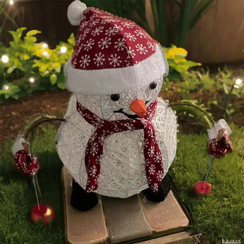 32-Inch Snowman Ski Outdoor Decor Holiday Occasions-for Christmas Easter Ramadan Graduation Valentine's Day Mother's Day Diwali