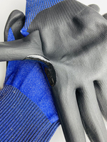 Gants de protection anti-coupure HPPE, gants de sécurité enduits de mousse de nitrile pour la construction
