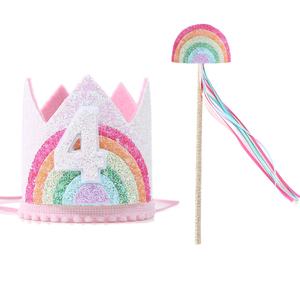 Decoración para Fiesta de Cumpleaños: Sombrero con Brillantina, Varita de Hada y Diadema de Hada para el 4º Cumpleaños - Product Image 6