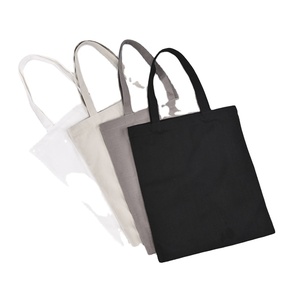 Sacs fourre-tout en toile de coton recyclée écologiques, imprimés avec logo personnalisé, couleurs Pantone personnalisées, poignées réglables, personnalisables - Product Image 1