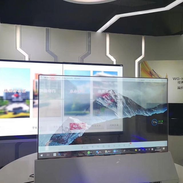 Custom 2X2 Splicing Transparent Oled Display 1080P Screen Module 55 Inch 2X2 Video Wall Oled Transparent Display