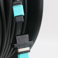 Bobine de fibre optique ABCCABLS MPO-12C pour scène, 100 m, étanche, blindée, hauteur 1,5 m, pour événements en direct, 5 V, garantie 1 an