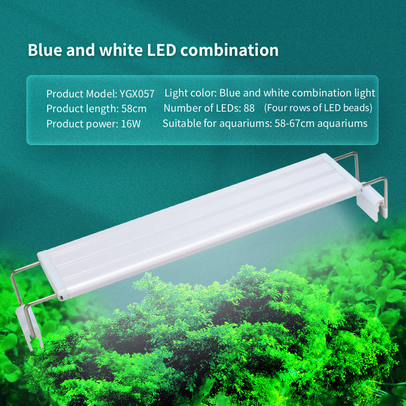 16 W/longitud de la lámpara 58 cm (58-67 cm tanque de peces)