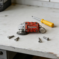 Accessoire porte-clés inspiré de Makita, design mini-meuleuse 2-en-1, pour ouvrir les bouteilles, outil compact pour un usage quotidien à la maison