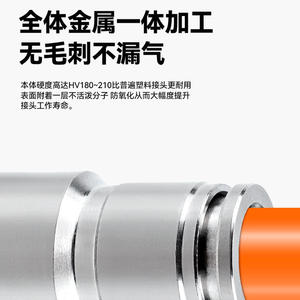 ข้อต่อเร็วสำหรับท่อลมสแตนเลส 304 แบบ PU/PG ตัวแยกเส้นผ่านศูนย์กลางแบบปรับได้ ทนอุณหภูมิสูง ทนแรงดันสูง ทนการกัดกร่อน - Product Image 4