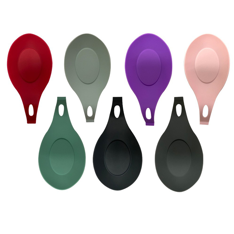 Набор из 3 предметов, держатель для кухонной утвари без бисфенола А, Современная Подставка для ложки, силиконовая подставка для ложки
