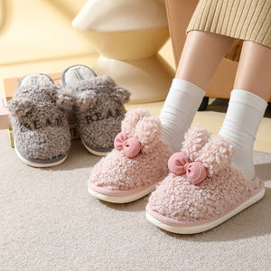 Venta Directa: Pantuflas de Algodón con Lazo de Encaje para Invierno, Ligeras, Suaves, para Uso Doméstico, con Logotipo Bordado, Antideslizantes, con Masaje, ¡Gran Venta de Fábrica! - Product Image 6