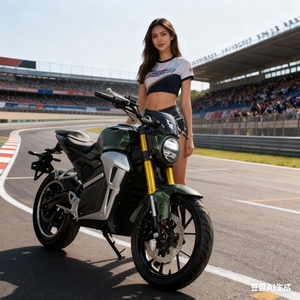Vélo électrique de course haute performance 3000W, batterie lithium 72V 40Ah, autonomie 70km, moteur central à chaîne pour adultes - Product Image 3