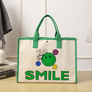 Fashion Multi Function Recycled Canvas Tote <b>Bags</b> With, Beautiful Pattern for Women Go Window-shopping <b>Beach</b> Play/ - Product Image 5
