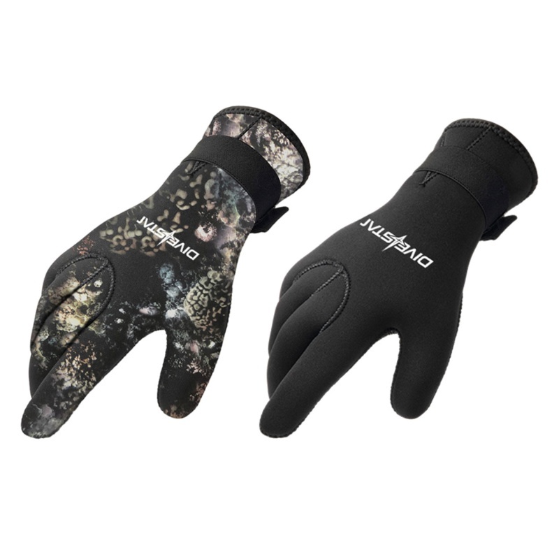 DIVESTAR 3mm 5mm Neoprene Camouflage Black