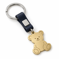 Porte-clés en métal personnalisé avec breloque ours en peluche sur mesure, logo personnalisé, vente en gros, cadeau promotionnel, fournisseur, fabricant