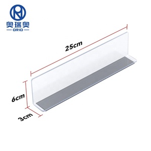 <span class=keywords><strong>Séparateur</strong></span> d'<span class=keywords><strong>étagère</strong></span> de supermarché avec bande magnétique, en PET, haute transparence, pour magasins de détail - Product Image 6