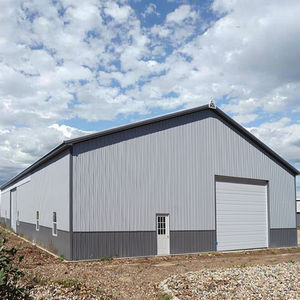 โครงสร้างเหล็กชุบสังกะสีสำเร็จรูปน้ำหนักเบาชุดสร้างโลหะที่มีความแข็งแรงสูงสำหรับโรงเก็บของในฟาร์มและการก่อสร้างโรงรถ - Product Image 2