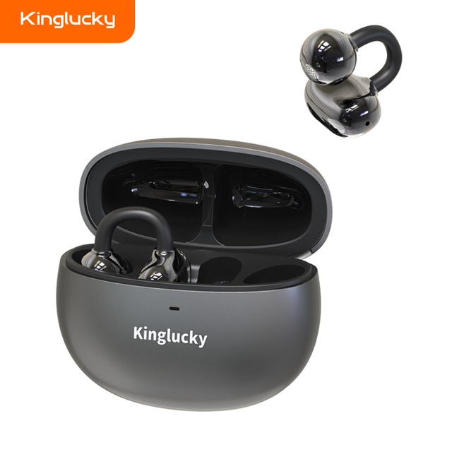 KINGLUCKY I121 for Wireless Clip-on Headphones  BT5.3 LED Battery Indicator and JL Chipset Earbuds for Sports