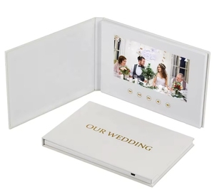 Carte de vœux vidéo personnalisée, vidéo et impression sur mesure, cadeau unique pour <span class=keywords><strong>anniversaire</strong></span>, mariage et <span class=keywords><strong>anniversaire</strong></span> de mariage - Product Image 3