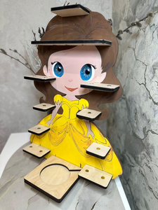 Boîte à musique murale en bois pour chambre d'enfant pour 24 figurines Tonie Étagère personnalisée et <span class=keywords><strong>Toniebox</strong></span> - Product Image 3