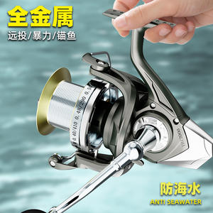 รอกตกปลา JQWBJABSJDG723 แบบสปินนิ่ง โลหะ อัตราทดเกียร์ 4.7:1 สำหรับมือขวา เหมาะสำหรับตกปลาชายฝั่งทะเล ใช้สำหรับตกปลาด้วยเหยื่อปลอม - Product Image 2