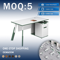 Meuble de bureau de direction de luxe moderne avec tiroirs de rangement pour PC, armoire à dossiers modulaire et bureau d'ordinateur
