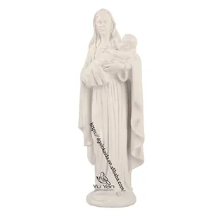 Fabrik Großhandel katholische religiöse Statuen Harz Handwerk Geschenke Wohnkultur handgemachte Jungfrau Mary Petite Statue Marie