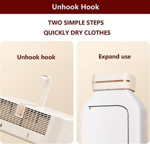 Séchoir à linge portable compact pliable UV, nouvelle arrivée, personnalisable pour la maison, mini séchoir suspendu pour la lessive, vente en gros - Product Image 5