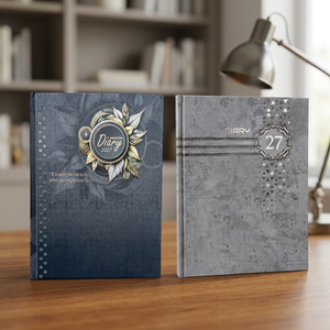 Retro Premium Screen Printed B5 <b>Hardback</b> Diary Planner <b>Notebook</b> for Office School Promotion Gift - Product Image 4