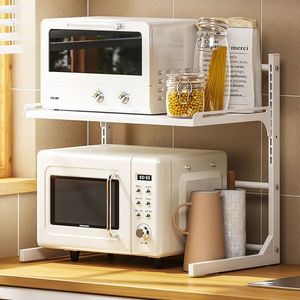 <span class=keywords><strong>Support</strong></span> de rangement rétractable en acier pour cuisine et salle de bain <span class=keywords><strong>support</strong></span> mural pour four de comptoir et micro-ondes cuiseur <span class=keywords><strong>à</strong></span> riz pot porte-épices - Product Image 1