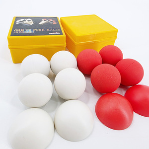 G0107 ชุดมายากลลูกบอลวันต่อสี่ลูก (มีสีแดง/ขาว) อุปกรณ์มายากลคุณภาพสูง - Product Image 4
