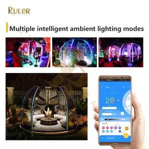 Dômes préfabriqués transparents Bayer Material 5,3+2,1m, hôtel de glamping de luxe en plein air, tente dôme avec salle de bain - Product Image 4