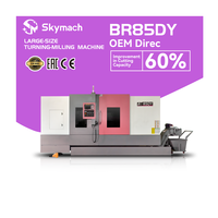 Torno CNC de Cama Inclinada de Precisión BR85 con Estabilidad Superior para el Mecanizado de Componentes Complejos de Ejes y Discos