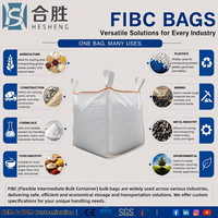 HESHENG Super Sack 500kg 800kg 1000kg 1200kg 1500kg 2000kg Sac Jumbo pour Graines, Grand Sac