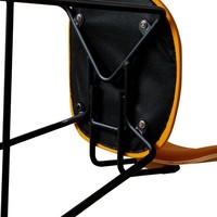 Chaise de bar nordique avec dossier en acier inoxydable, chaise haute moderne simple et luxueuse pour bar et café