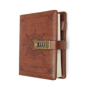 וינטג 'כיסוי קלאסי נעילת העסק עסק מתכנן מתנה מחברת עם קוד-נעולה עם קוד-נעולים - Product Image 1