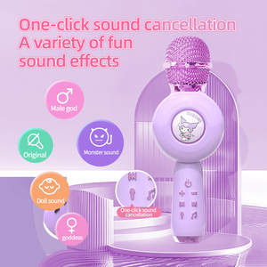 Micrófono de Aprendizaje Temprano para Niños, 5.2 Inalámbrico TWS, Efecto de Sonido Mágico para Cantar en Dúo, Monitor de Oído, Reproductor de Tarjeta TF, Juguete con Micrófono - Product Image 5