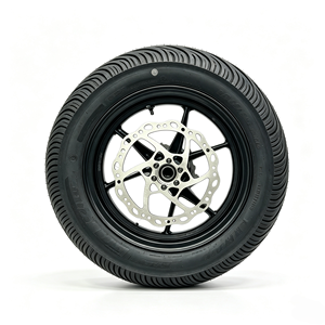 Kit complet <span class=keywords><strong>de</strong></span> roues Supermoto Sur-Ron Hyper Bee 10 pouces, <span class=keywords><strong>jantes</strong></span> CNC MT10, pneus <span class=keywords><strong>de</strong></span> course Kenda semi-slicks à traction droite, équilibrées - Product Image 1