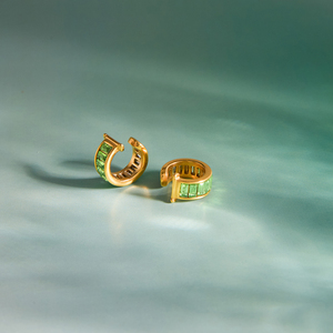 Orecchino a clip J&D Classic con strass, minimalista, senza piercing, per uso quotidiano - Product Image 5