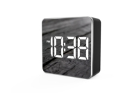 Réveil à miroir LED Réveil électronique numérique Snooze Thermomètre de bureau Réveil de table pour enfant Horloge d'entraînement au sommeil pour enfant